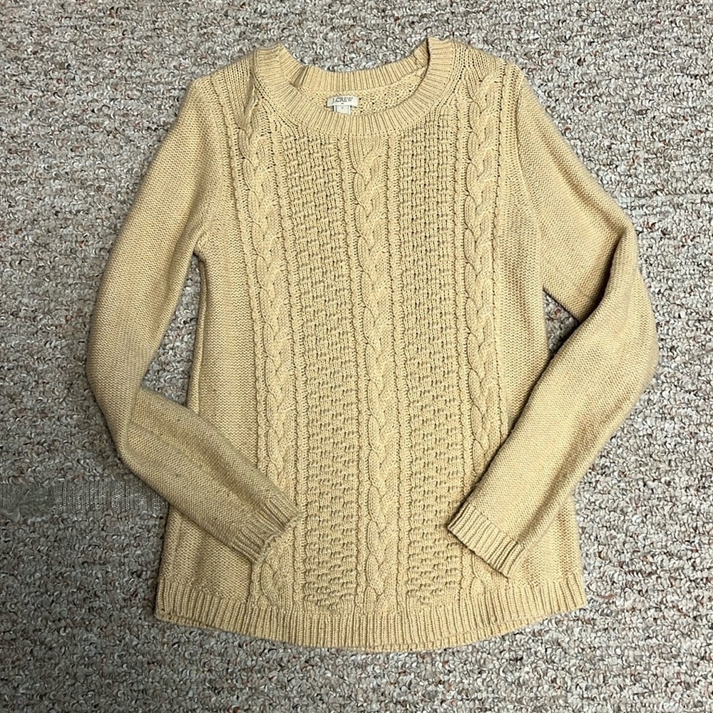 J Crew Cableknit Sweater